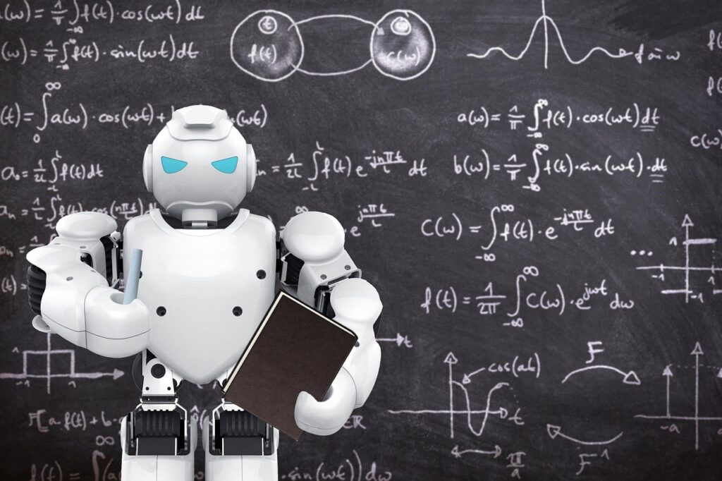 robot, teacher, blackboard, class, school, chalk, book, mathematics, physics, teaching, education, board, chalkboard, futuristic, robot, robot, robot, robot, robot, teacher, teacher, mathematics, physics, physics, physics